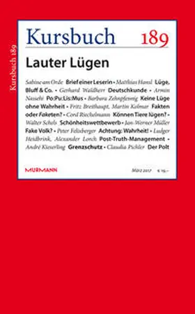 Felixberger / Nassehi |  Kursbuch 189 | Buch |  Sack Fachmedien