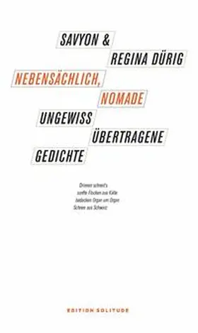 Savyon / Dürig |  Nebesächlich, Nomade | Buch |  Sack Fachmedien