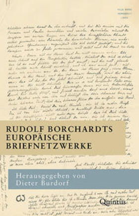 Burdorf |  Rudolf Borchardts europäische Briefnetzwerke | Buch |  Sack Fachmedien