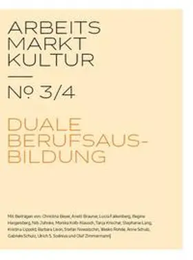 Zimmermann |  ARBEITS MARKT KULTUR — ? 3/4 AUSBILDUNG | Buch |  Sack Fachmedien