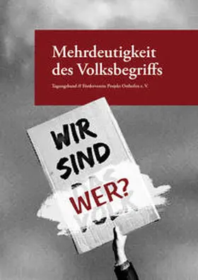 Förderverein Projekt Osthofen e. V. / Brandt / Scharnowski |  Mehrdeutigkeit des Volksbegriffs | Buch |  Sack Fachmedien