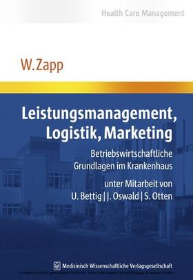 Zapp |  Leistungsmanagement, Logistik, Marketing | eBook | Sack Fachmedien