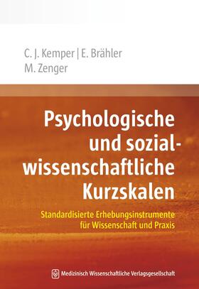 Kemper / Brähler / Zenger |  Psychologische und sozialwissenschaftliche Kurzskalen | eBook | Sack Fachmedien