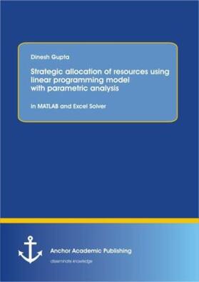 Gupta |  Strategic allocation of resources using linear programming model with parametric analysis: in MATLAB and Excel Solver | Buch |  Sack Fachmedien