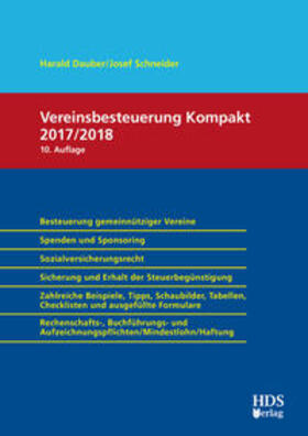 Dauber / Schneider | Vereinsbesteuerung Kompakt 2017/2018 | Buch | 978-3-95554-331-0 | sack.de