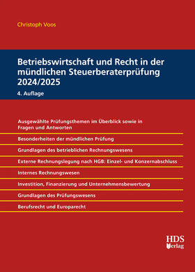 Voos |  Betriebswirtschaft und Recht in der mündlichen Steuerberaterprüfung 2024/2025 | Buch |  Sack Fachmedien