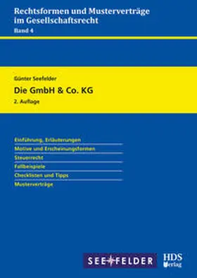 Seefelder |  Die GmbH & Co. KG | eBook | Sack Fachmedien