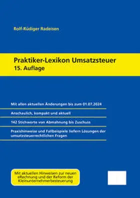 Radeisen |  Praktiker-Lexikon Umsatzsteuer | eBook | Sack Fachmedien