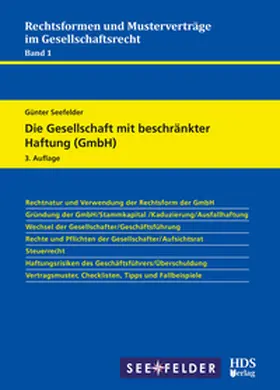 Seefelder |  Die Gesellschaft mit beschränkter Haftung (GmbH) | eBook | Sack Fachmedien