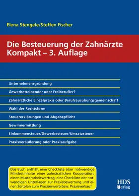 Stengele / Fischer |  Die Besteuerung der Zahnärzte Kompakt | Buch |  Sack Fachmedien