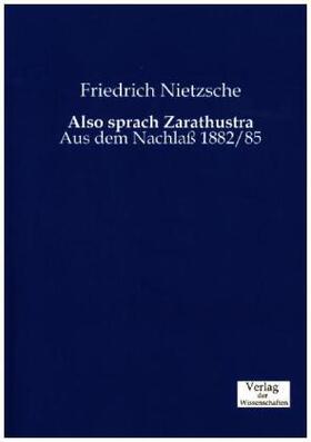 Nietzsche |  Also sprach Zarathustra | Buch |  Sack Fachmedien