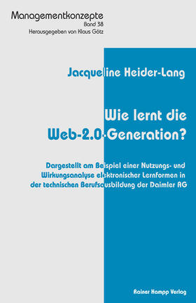 Heider-Lang |  Wie lernt die Web-2.0-Generation? | Buch |  Sack Fachmedien