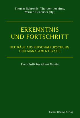 Behrends / Jochims / Nienhüser |  Erkenntnis und Fortschritt | eBook | Sack Fachmedien