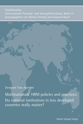 Ayentimi |  Multinationals’ HRM policies and practices | eBook | Sack Fachmedien