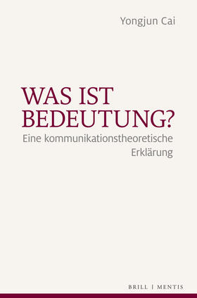 Cai |  Was ist Bedeutung? | Buch |  Sack Fachmedien