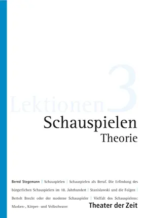 Stegemann |  Schauspielen - Theorie | eBook | Sack Fachmedien