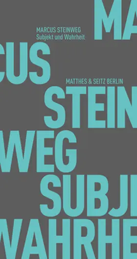 Steinweg |  Subjekt und Wahrheit | Buch |  Sack Fachmedien