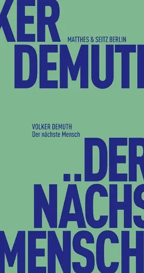 Demuth |  Der nächste Mensch | eBook | Sack Fachmedien