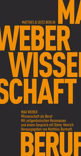 Weber / Bormuth |  Wissenschaft als Beruf | Buch |  Sack Fachmedien