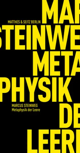 Steinweg |  Metaphysik der Leere | Buch |  Sack Fachmedien