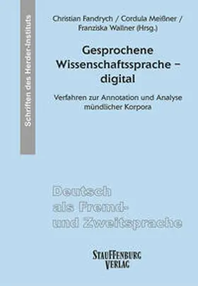 Fandrych / Meißner / Wallner |  Gesprochene Wissenschaftssprache – digital | Buch |  Sack Fachmedien