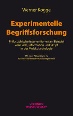 Kogge |  Experimentelle Begriffsforschung | Buch |  Sack Fachmedien