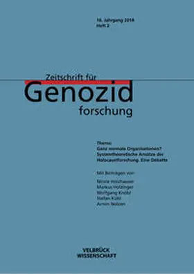 Dabag / Platt |  Zeitschrift für Genozidforschung. 16. Jg. 2018, Heft 2 | Buch |  Sack Fachmedien