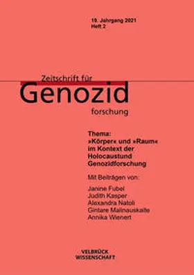 Fubel / Klei / Wienert |  Zeitschrift für Genozidforschung. 19. Jahrgang 2021, Heft 2 | Buch |  Sack Fachmedien