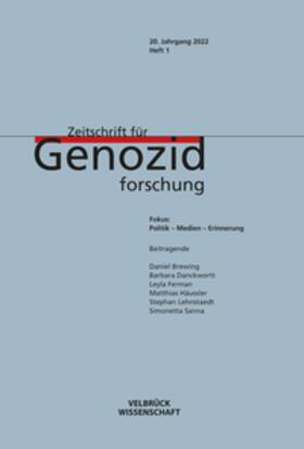 Dabag / Platt |  Zeitschrift für Genozidforschung. 20. Jg. 2022, Heft 1 | Buch |  Sack Fachmedien