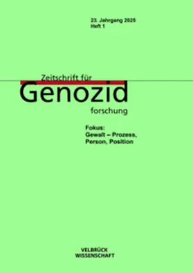 Dabag / Platt |  Zeitschrift für Genozidforschung, 23. Jahrgang 2025, Heft 1 | Buch |  Sack Fachmedien