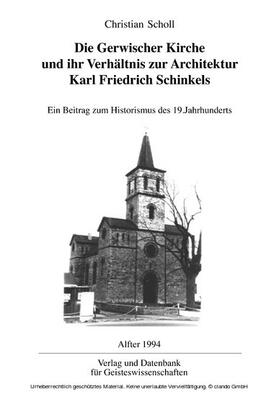 Scholl | Die Gerwischer Kirche und ihr Verhältnis zur Architektur Karl Friedrich Schinkels | E-Book | sack.de