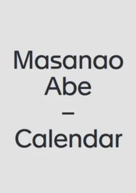  Masanao Abe - Calendar | Buch |  Sack Fachmedien