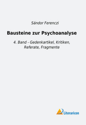 Ferenczi |  Bausteine zur Psychoanalyse | Buch |  Sack Fachmedien