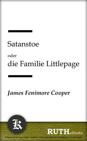 Cooper |  Satanstoe oder die Familie Littlepage | eBook | Sack Fachmedien