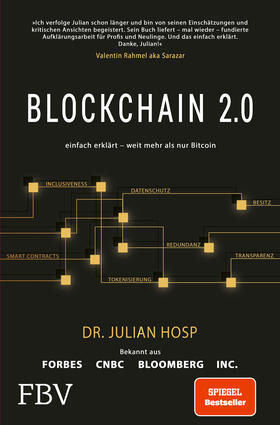 Hosp |  Blockchain 2.0 - einfach erklärt - mehr als nur Bitcoin | Buch |  Sack Fachmedien