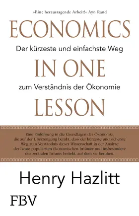 Hazlitt |  Economics in one Lesson | Buch |  Sack Fachmedien