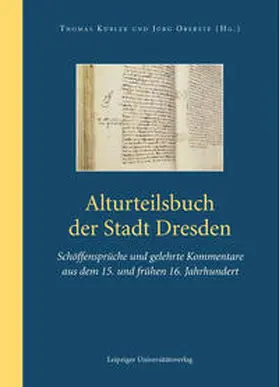 Kübler / Oberste |  Alturteilsbuch der Stadt Dresden | Buch |  Sack Fachmedien