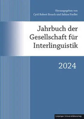 Brosch / Fiedler |  Jahrbuch der Gesellschaft für Interlinguistik | Buch |  Sack Fachmedien