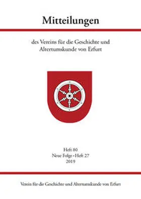 Raßloff |  Mitteilungen des Vereins für die Geschichte und Altertumskunde von Erfurt, Heft 80 | Buch |  Sack Fachmedien