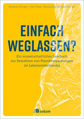 Kröger / Pape / Wittwer |  Einfach weglassen? | Buch |  Sack Fachmedien