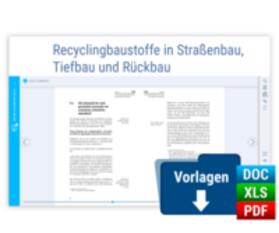 Dohlen, Dr. rer. nat. / Fehn, M. Sc. / Fietkau, Dipl. Wirtschaftsjurist |  Recyclingbaustoffe in Straßenbau, Tiefbau und Rückbau | Datenbank |  Sack Fachmedien