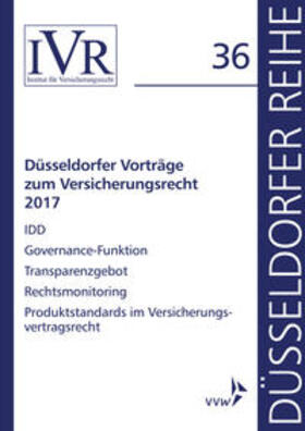 Looschelders / Michael |  Düsseldorfer Vorträge zum Versicherungsrecht 2017 | Buch |  Sack Fachmedien