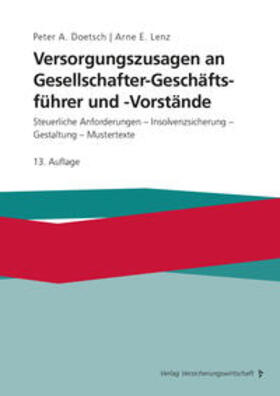 Doetsch / Lenz |  Versorgungszusagen an Gesellschafter-Geschäftsführer und -Vorstände | Buch |  Sack Fachmedien