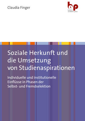 Finger | Soziale Herkunft und die Umsetzung von Studienaspirationen | E-Book | sack.de