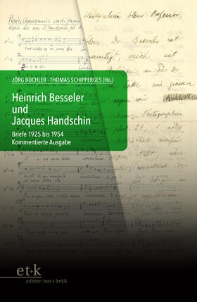 Büchler / Schipperges | Heinrich Besseler und Jacques Handschin | E-Book | sack.de