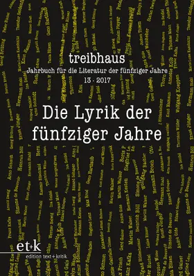 Hanuschek / Häntzschel / Leuschner |  Die Lyrik der fünfziger Jahre | eBook | Sack Fachmedien