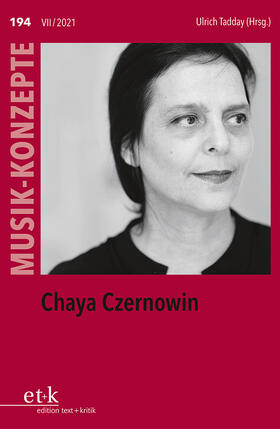 Tadday |  Chaya Czernowin | Buch |  Sack Fachmedien