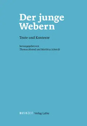 Ahrend / Schmidt |  Der junge Webern | Buch |  Sack Fachmedien