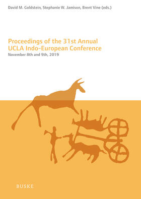 Goldstein / Jamison / Vine |  Proceedings of the 31st Annual UCLA Indo-European Conference | Buch |  Sack Fachmedien