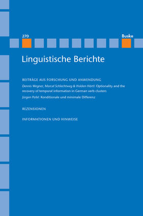 Grewendorf / Stechow / Steinbach |  Linguistische Berichte Heft 270 | Buch |  Sack Fachmedien